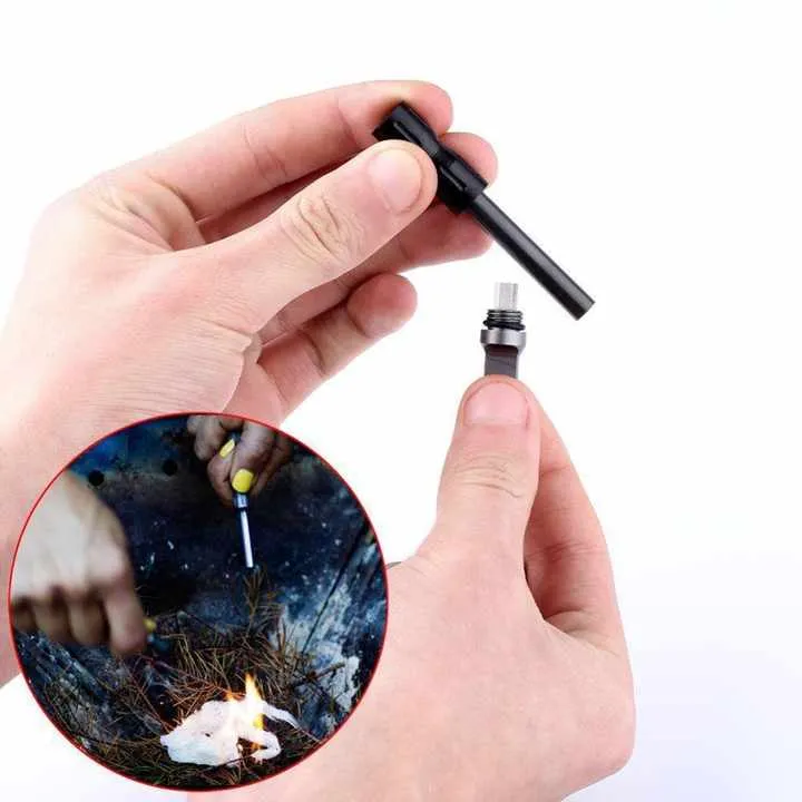 في الهواء الطلق التخييم EDC أدوات إنقاذ ماء . Outdoor Camping EDC Water Rescue Tools Stone Ignition