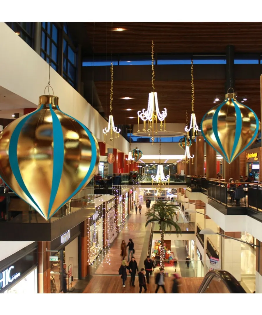 6.6' Giant Striped Onion Ornament Inflatable Decor