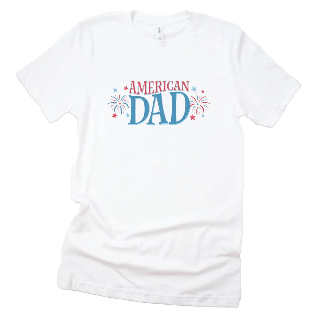 American Dad Fireworks Graphic Tee | White