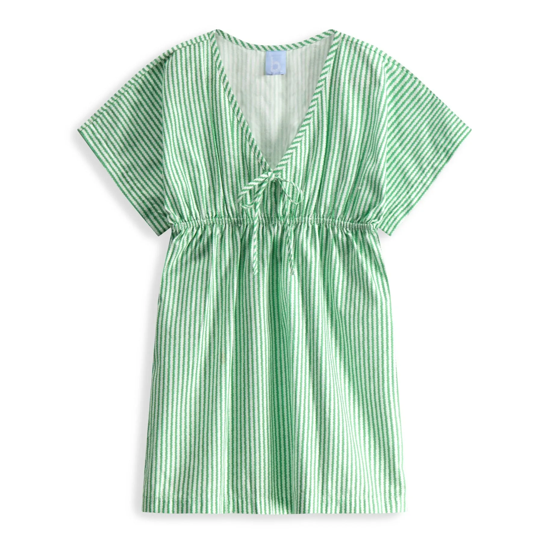 Ava Coverup -- Green Bubble Stripe