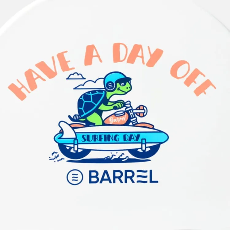 Barrel Riding Turtle Silicone Swim Cap-WHITE