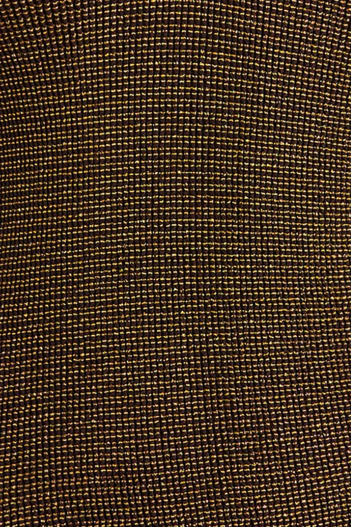 BOND-EYE RING LISSIO CROP - COCOA LUREX