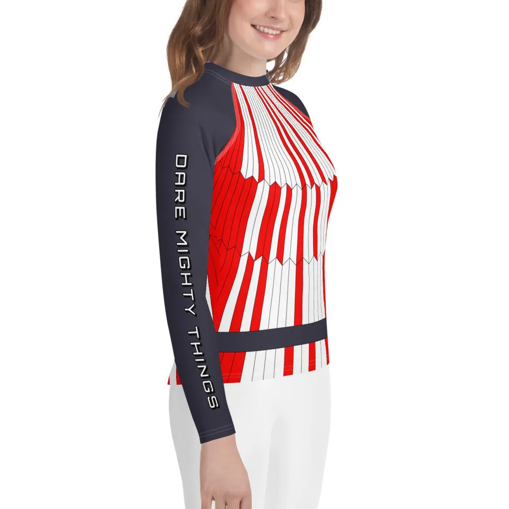 Dare Mighty Things Mars 2020 Parachute Kids Rash Guard (Toddler to Teen)