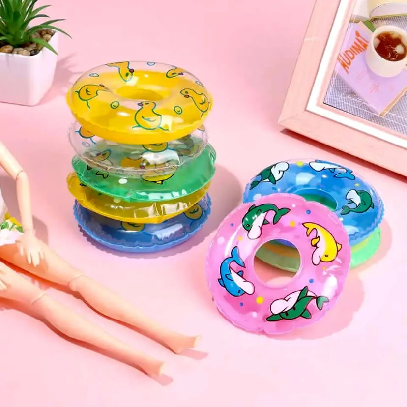 Doll swimming ring Beach Pool inflatable 1/6 scale