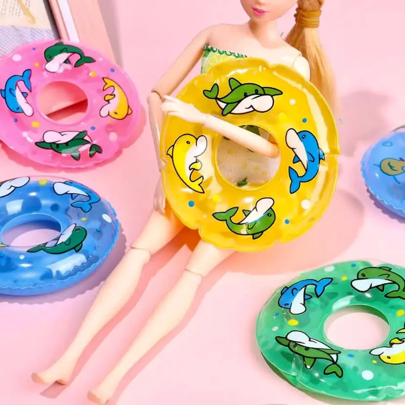 Doll swimming ring Beach Pool inflatable 1/6 scale