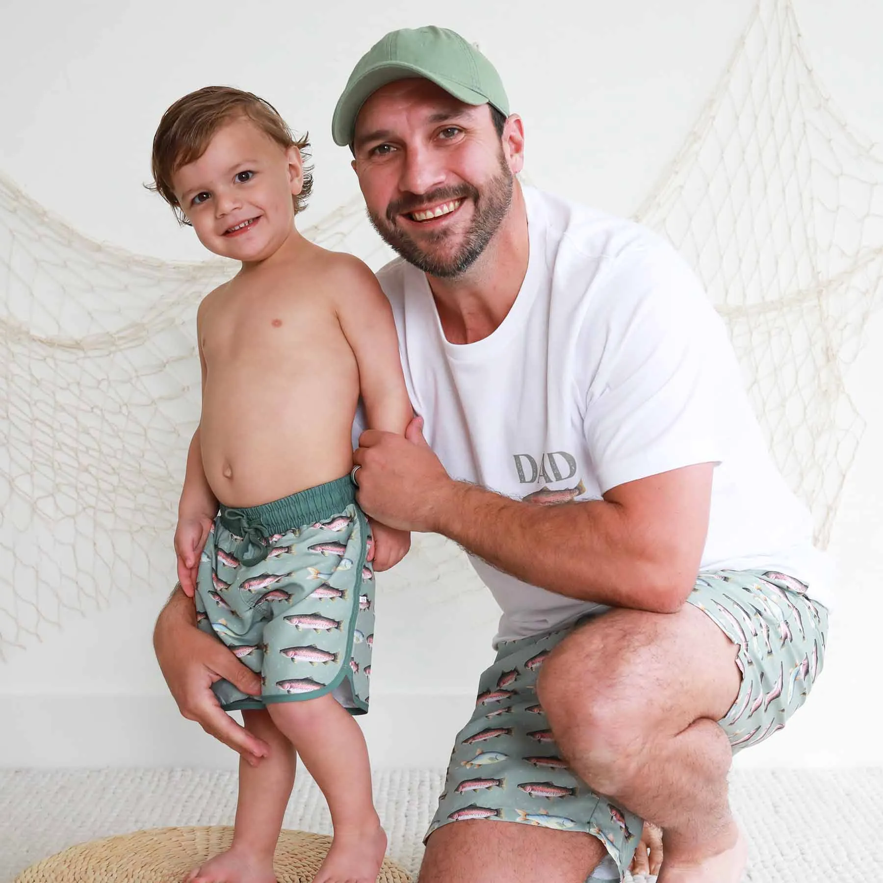 Freshwater Friends Dad Graphic Tee | White