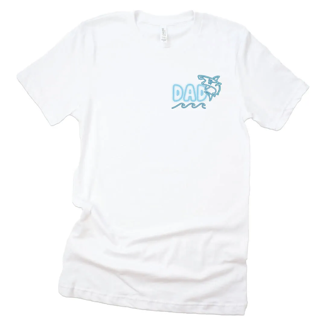 Glow Fins Dad Graphic Tee | White