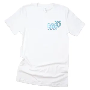 Glow Fins Dad Graphic Tee | White