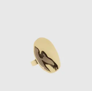 Hammered Oval Ring