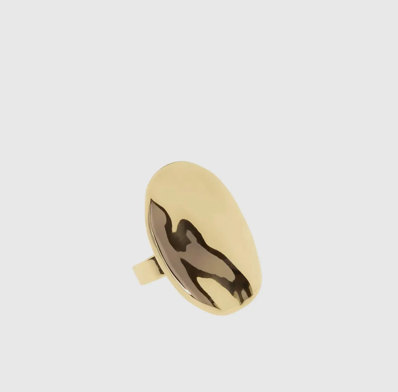Hammered Oval Ring