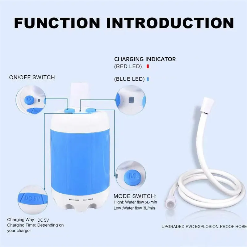 Hot Sale 50% OFFPortable Shower for Camping with Water Pump