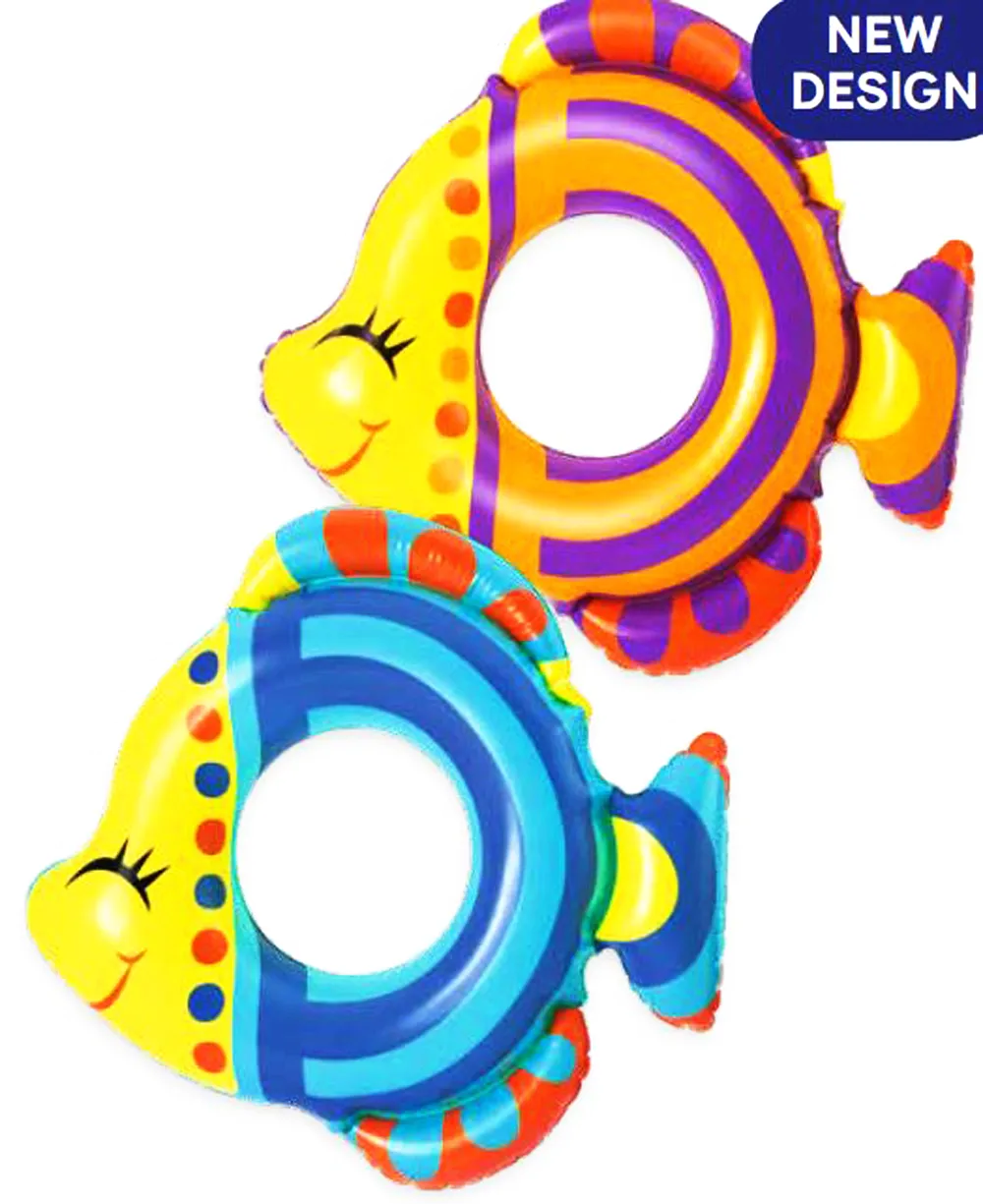 Inflatables and Floats Bestway Friendly Fish 32 x 30 Swim Ring, 3-6 Years