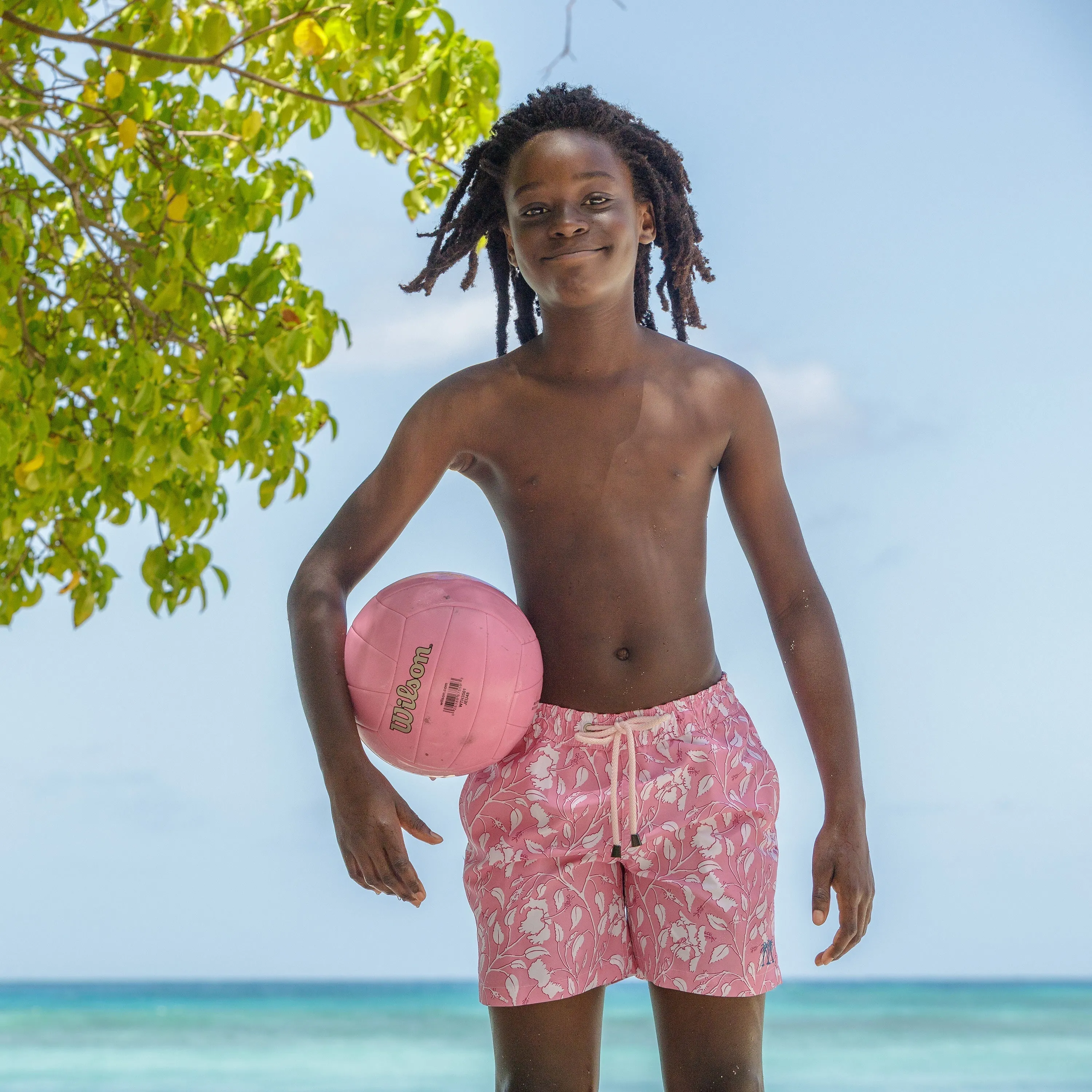 Kids' Swim Shorts HIBISCUS