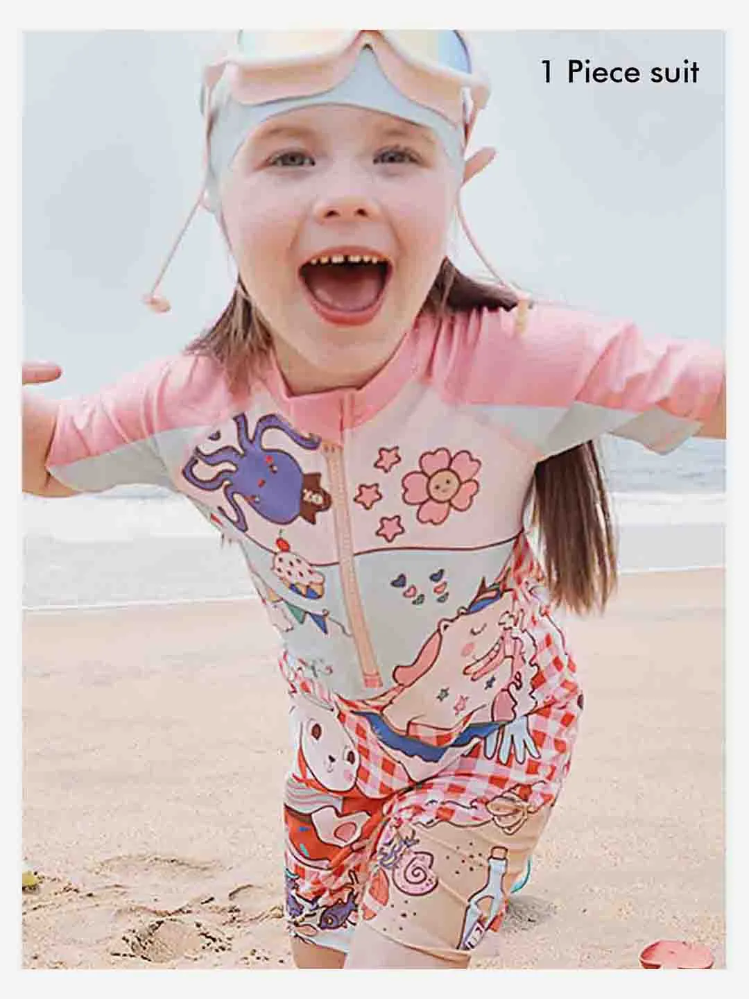 Little Surprise Box Checks Rabbit Swimwear for Kids and Toddlers WITH UPF 50 