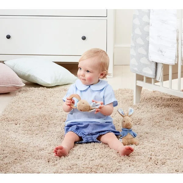Luxury Peter & Flopsy Bunny Ring Rattle