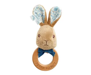 Luxury Peter & Flopsy Bunny Ring Rattle