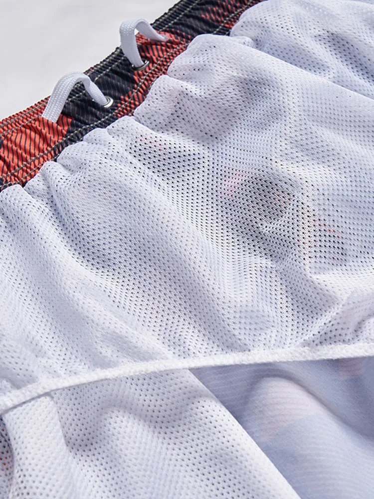 Mens Patterned Sandbeach Board Shorts