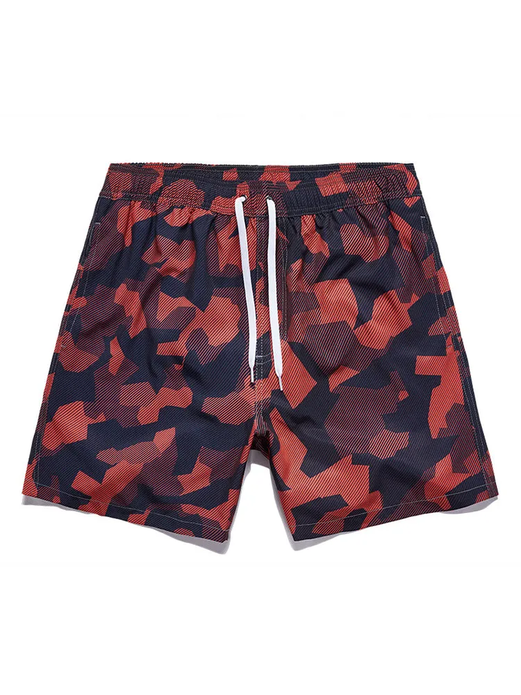 Mens Patterned Sandbeach Board Shorts