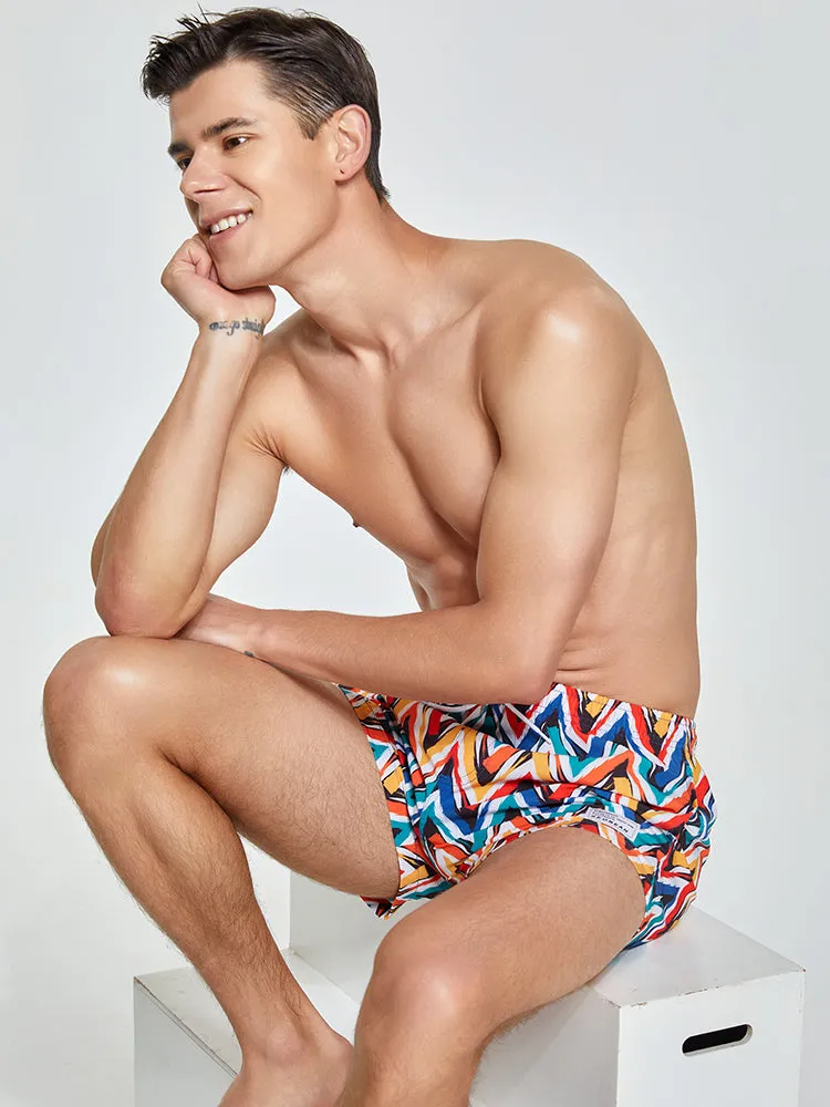 Men's Quick-drying Board Shorts With Drawstring
