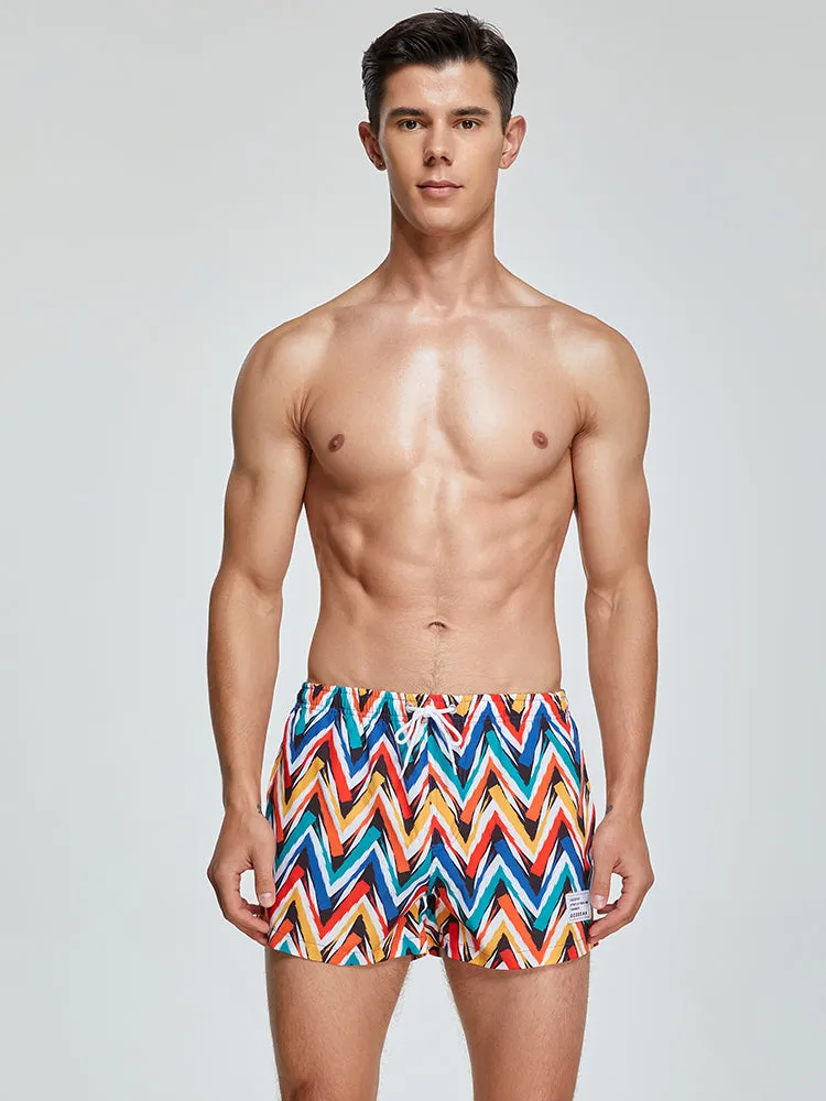 Men's Quick-drying Board Shorts With Drawstring
