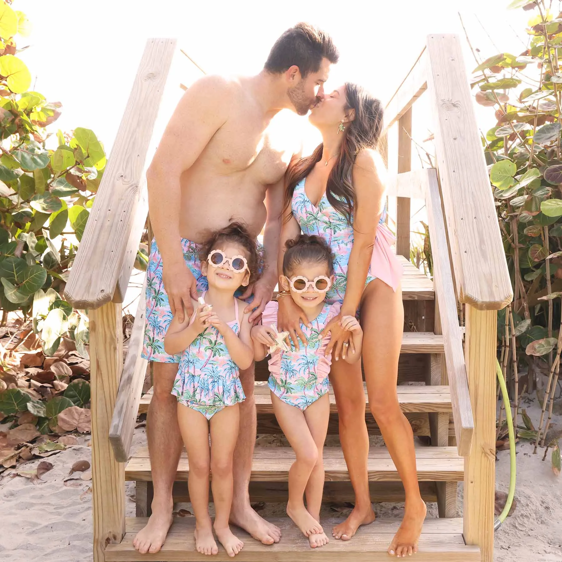 Men's Swim Trunks | Pastel Palms
