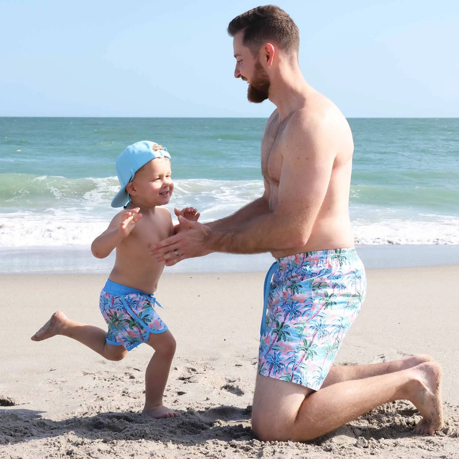 Men's Swim Trunks | Pastel Palms