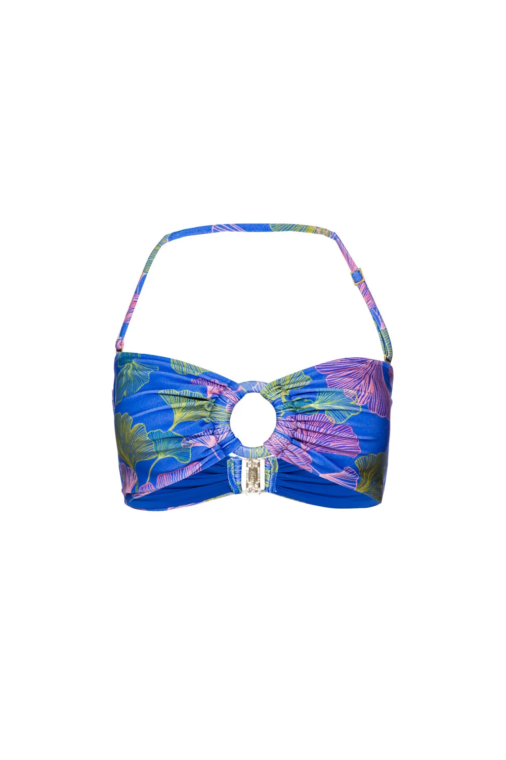 Ocean Leaf Bandeau Bikini Top