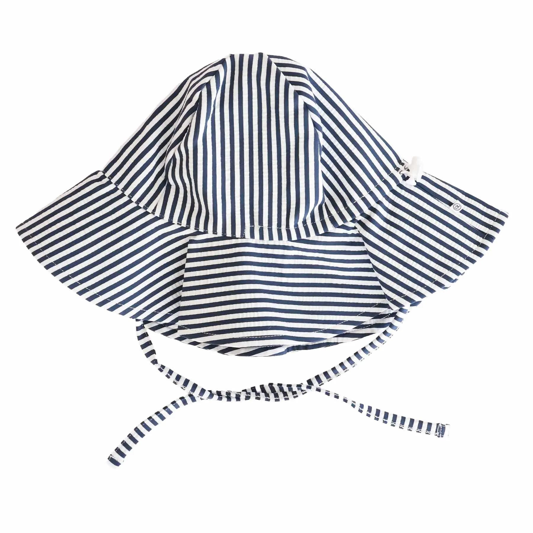 Printed Sun Hat | Seersucker Navy
