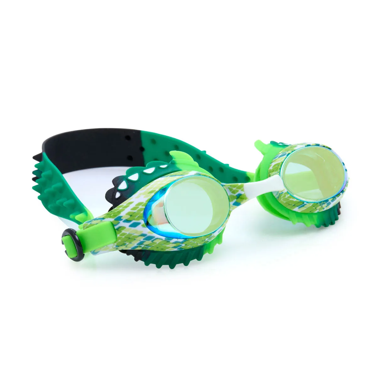 Sure! Heres an optimized title for the product:

Sea Snake Kids Swim Goggles - Green Serpent Design, Anti-Fog & UV Protection, Comfortable Fit