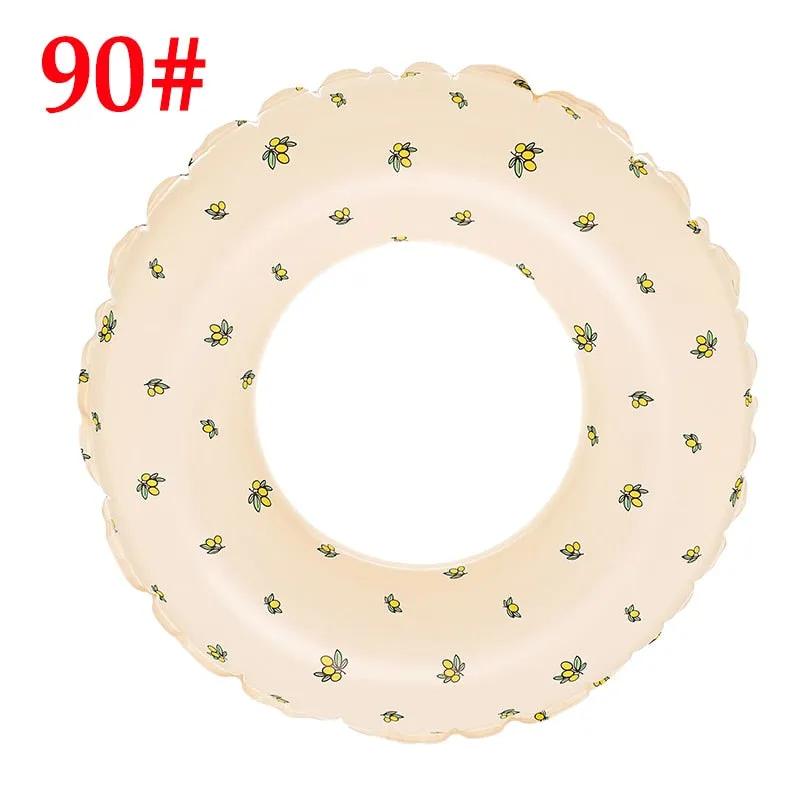 Summer Striped Swim Ring for Kids