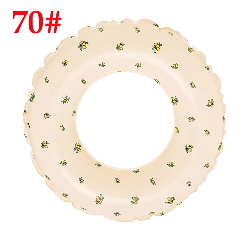 Summer Striped Swim Ring for Kids
