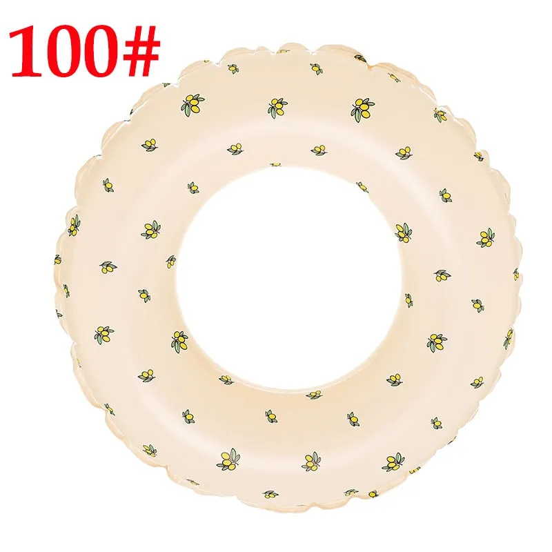 Summer Striped Swim Ring for Kids