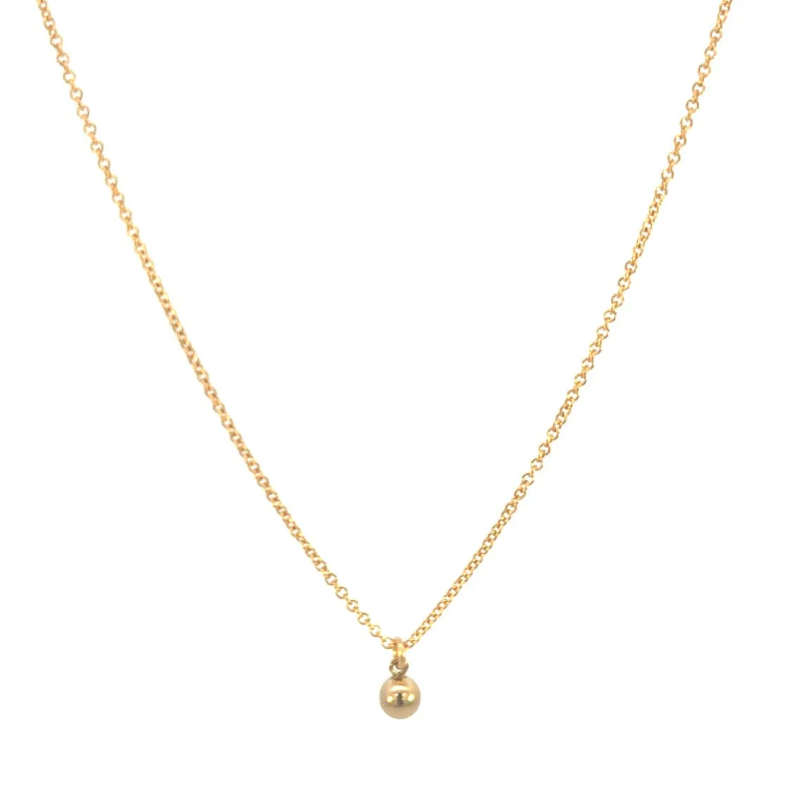 Tiny Gold Drop Necklace