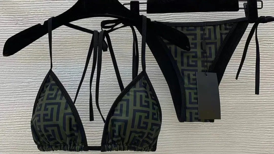 Trendy Luxury Fashion Triangle Bikini Set
