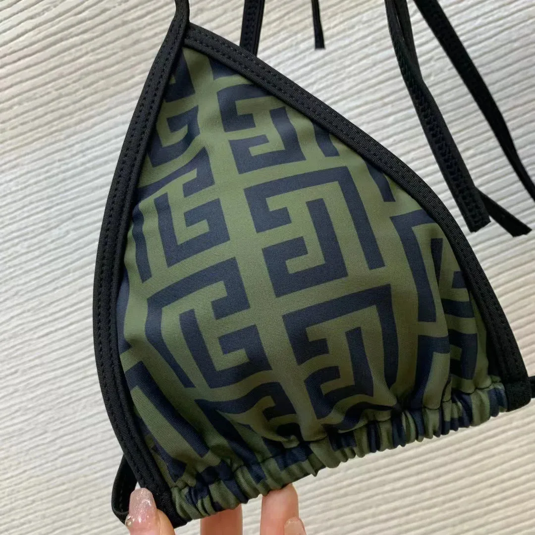 Trendy Luxury Fashion Triangle Bikini Set
