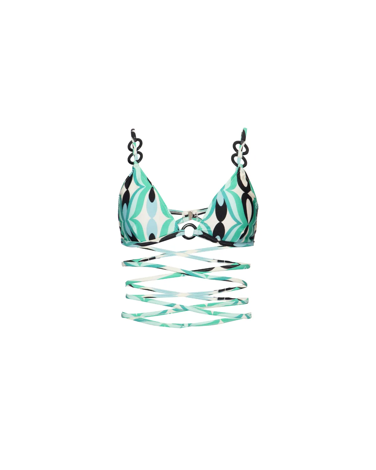 TWIST TIE-WRAP BIKINI TOP