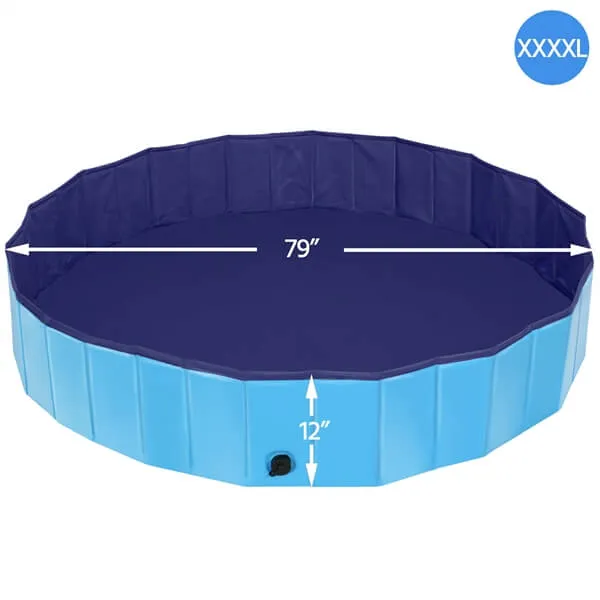 Yaheetech Foldable Dog Pool 79 x 12 Inches