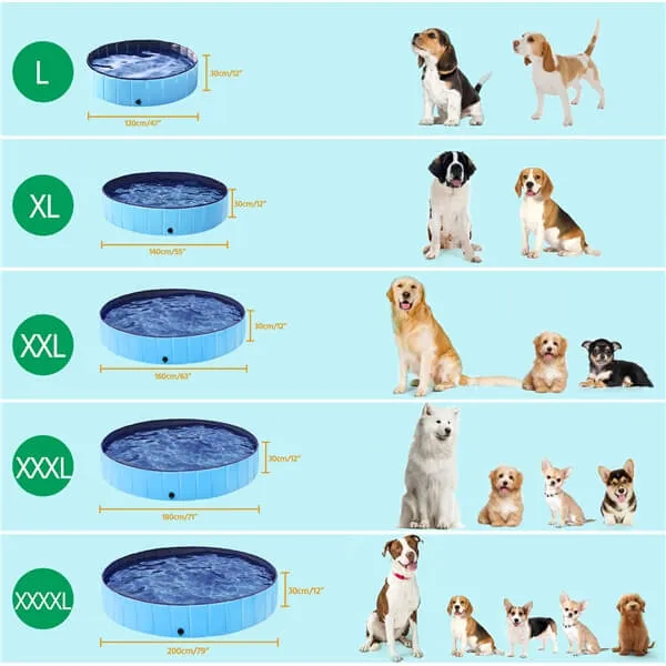 Yaheetech Foldable Dog Pool 79 x 12 Inches