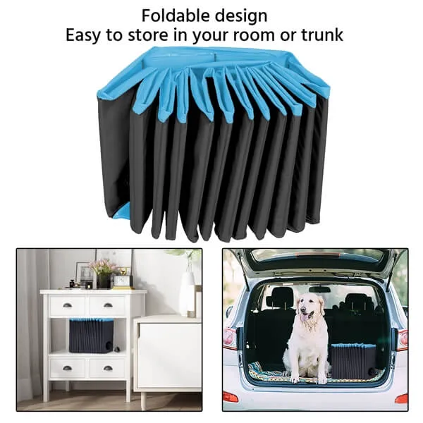 Yaheetech Foldable Hard Plastic Extra Large Dog Pet Bath Swimming Pool